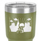 Superhero in the City 30 oz Stainless Steel Ringneck Tumbler - Olive - Close Up