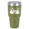Superhero in the City 30 oz Stainless Steel Ringneck Tumbler - Olive - Front