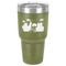 Superhero in the City 30 oz Stainless Steel Tumbler - Olive - Single-Sided