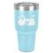 Superhero in the City 30 oz Stainless Steel Tumbler - Teal - Single-Sided