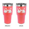 Superhero in the City 30 oz Stainless Steel Ringneck Tumblers - Coral - Double Sided - APPROVAL