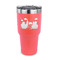 Superhero in the City 30 oz Stainless Steel Ringneck Tumblers - Coral - FRONT