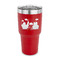 Superhero in the City 30 oz Stainless Steel Ringneck Tumblers - Red - FRONT