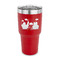 Superhero in the City 30 oz Stainless Steel Tumbler - Red - Single Sided