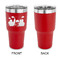 Superhero in the City 30 oz Stainless Steel Ringneck Tumblers - Red - Single Sided - APPROVAL