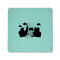 Superhero in the City 6" x 6" Teal Leatherette Snap Up Tray - APPROVAL