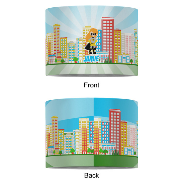 Superhero in the City 8" Drum Lampshade - APPROVAL (Fabric)