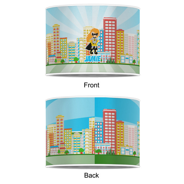 Superhero in the City 8" Drum Lampshade - APPROVAL (Poly Film)