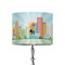 Superhero in the City 8" Drum Lampshade - ON STAND (Fabric)