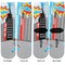 Superhero in the City Adult Crew Socks - Double Pair - Front and Back - Apvl