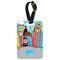 Superhero in the City Metal Luggage Tag w/ Name or Text
