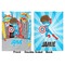 Superhero in the City Baby Blanket (Double Sided - Printed Front and Back)