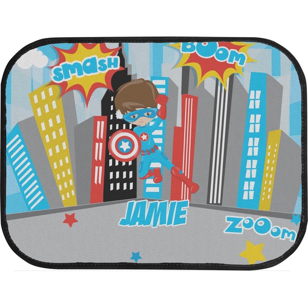 Superhero in the City Back Seat Car Mat