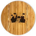 Superhero in the City Bamboo Cutting Board
