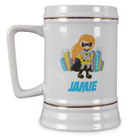 Superhero in the City Beer Stein (Personalized)