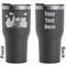 Superhero in the City Black RTIC Tumbler - Front and Back
