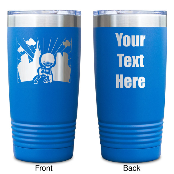 Superhero in the City Blue Polar Camel Tumbler - 20oz - Double Sided - Approval