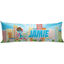 Superhero in the City Body Pillow Case (Personalized)