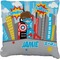 Superhero in the City Faux-Linen Throw Pillow 26" (Personalized)