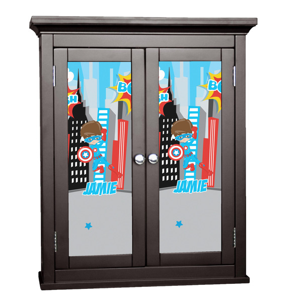 Custom Superhero in the City Cabinet Decal - Custom Size (Personalized)