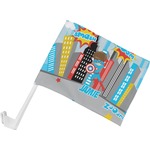 Superhero in the City Car Flag - Small w/ Name or Text