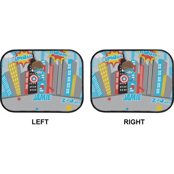 Superhero in the City Car Floor Mats (Back Seat) (Approval)