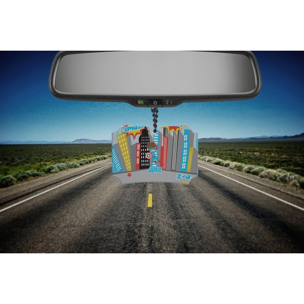 Superhero in the City Car Ornament - Berlin (Road)