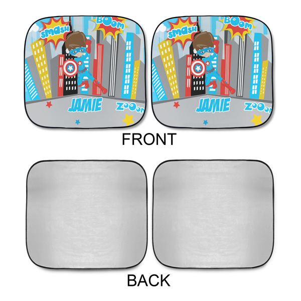 Superhero in the City Car Sun Shades - APPROVAL
