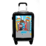 Superhero in the City Carry On Hard Shell Suitcase (Personalized)