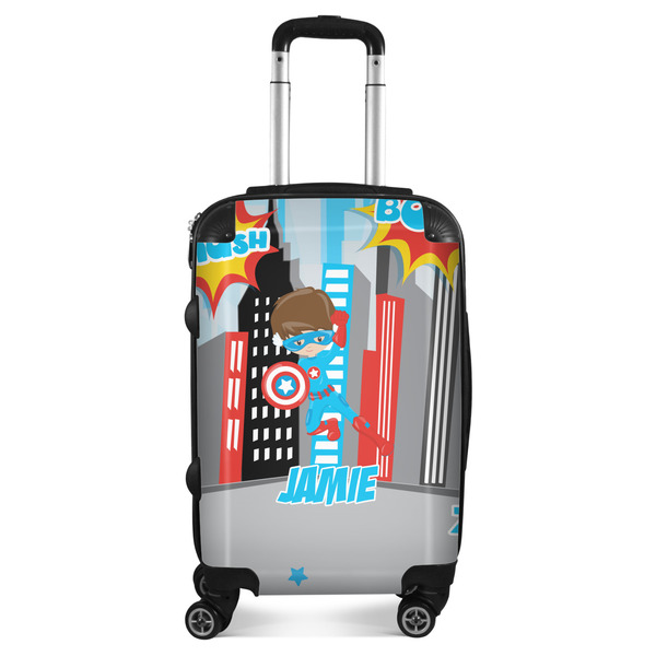 Custom Superhero in the City Suitcase - 20" Carry On (Personalized)