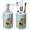 Superhero in the City Ceramic Bathroom Accessories Set (Personalized)