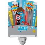 Superhero in the City Ceramic Night Light (Personalized)