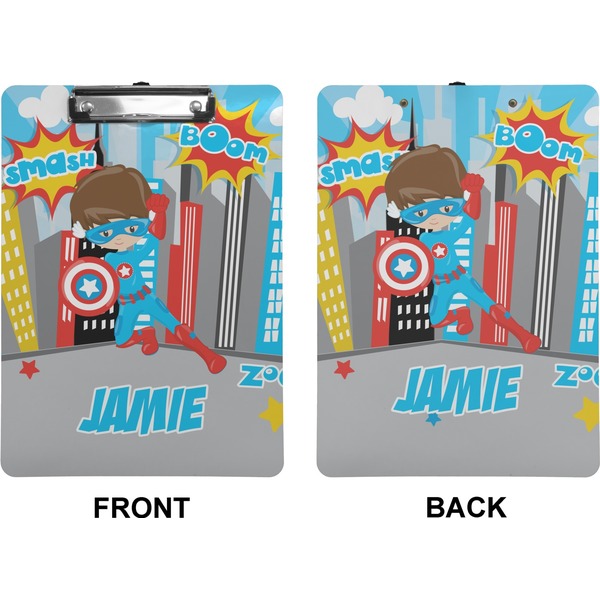 Superhero in the City Clipboard (Letter) (Front + Back)
