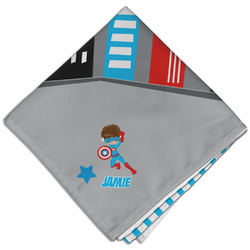 Superhero in the City Cloth Dinner Napkin - Single w/ Name or Text