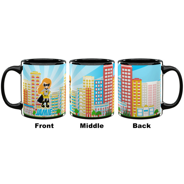 Superhero in the City Coffee Mug - 11 oz - Black APPROVAL