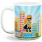 Superhero in the City Coffee Mug - 11 oz - Full- White