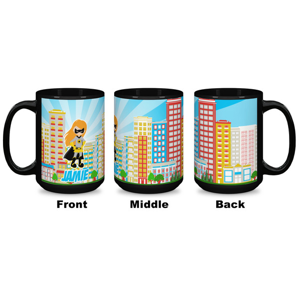 Superhero in the City Coffee Mug - 15 oz - Black APPROVAL