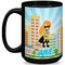 Superhero in the City Coffee Mug - 15 oz - Black Full