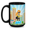 Superhero in the City Coffee Mug - 15 oz - Black