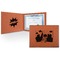 Superhero in the City Cognac Leatherette Diploma / Certificate Holders - Front and Inside - Main