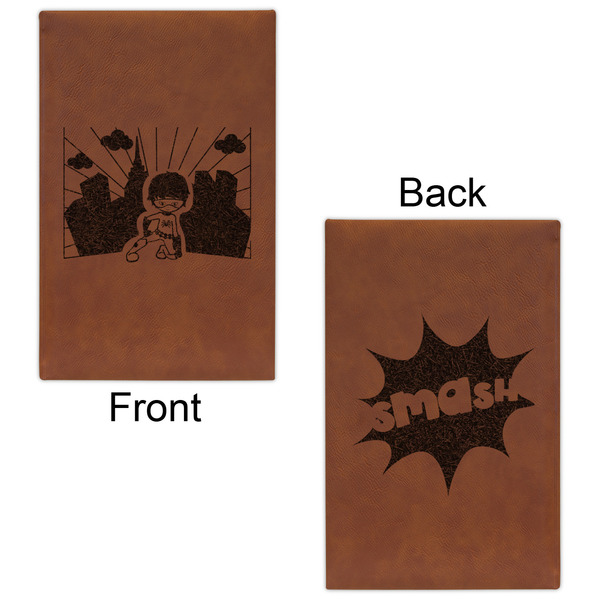 Superhero in the City Cognac Leatherette Journal - Double Sided - Apvl