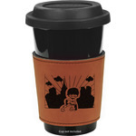 Superhero in the City Leatherette Cup Sleeve - Single Sided