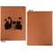 Superhero in the City Cognac Leatherette Portfolios with Notepad - Large - Single Sided - Apvl