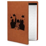 Superhero in the City Leatherette Portfolio with Notepad - Small - Single Sided