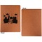 Superhero in the City Cognac Leatherette Portfolios with Notepad - Small - Single Sided- Apvl