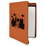 Superhero in the City Leatherette Zipper Portfolio with Notepad - Double Sided