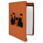 Superhero in the City Leatherette Zipper Portfolio with Notepad - Single Sided