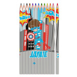 Superhero in the City Colored Pencils (Personalized)