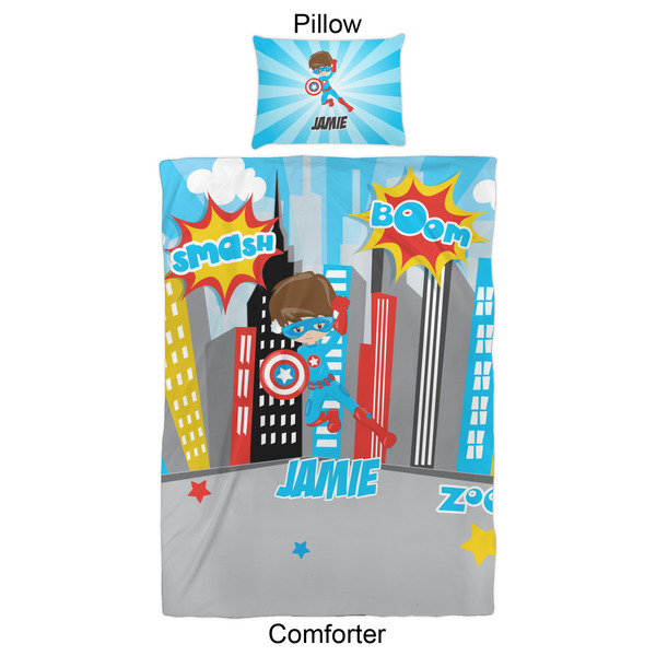 Superhero in the City Comforter Set - Twin XL - Approval