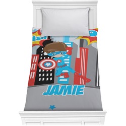 Superhero in the City Comforter - Twin XL (Personalized)